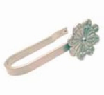 Embrasse beugel bloem zilver 1 X